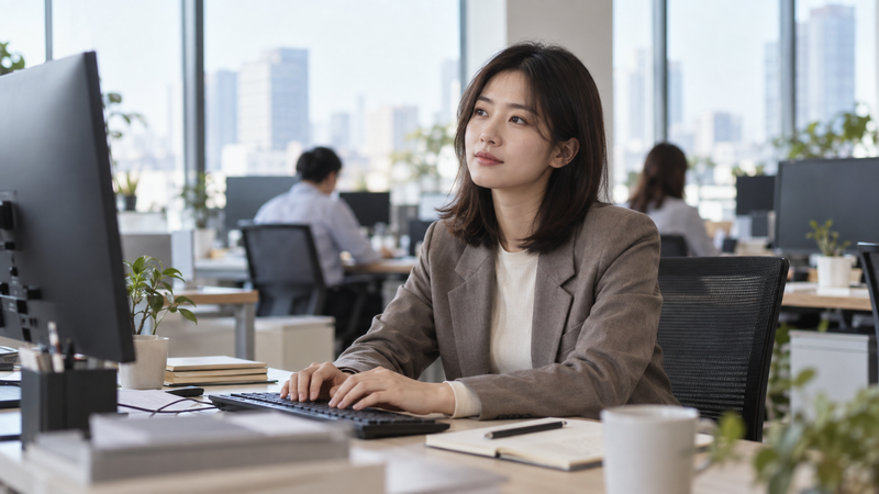 今の仕事が向いていないのではと静かに考え込む人物のイメージ